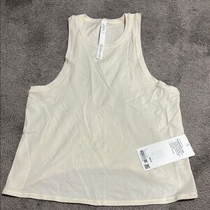 Cream Sleeveless Tank Top